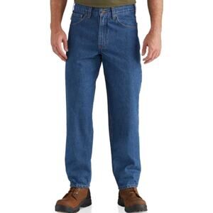 Carhartt Holter Jeans Relaxed Fit Mid-Rise Straight Medium Wash 36”x32”